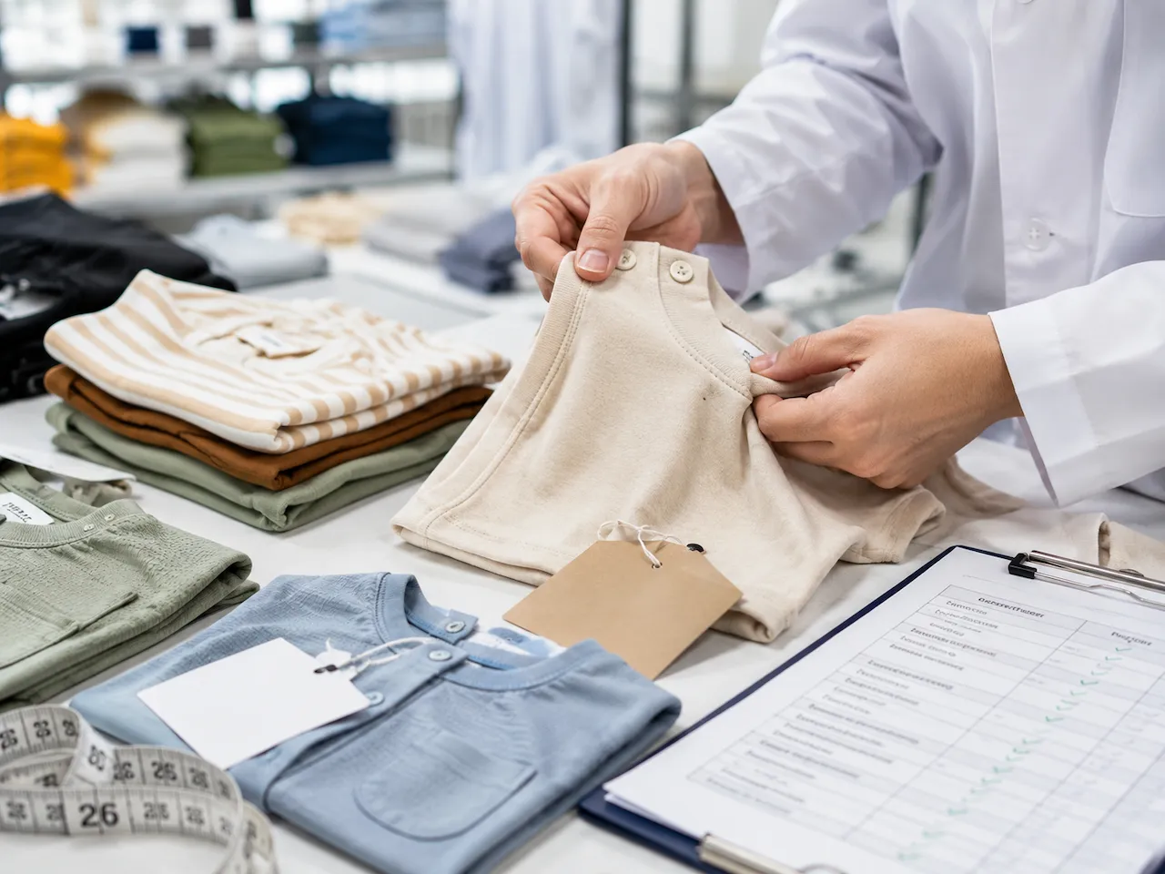 control de calidad de ropa infantil al por mayor