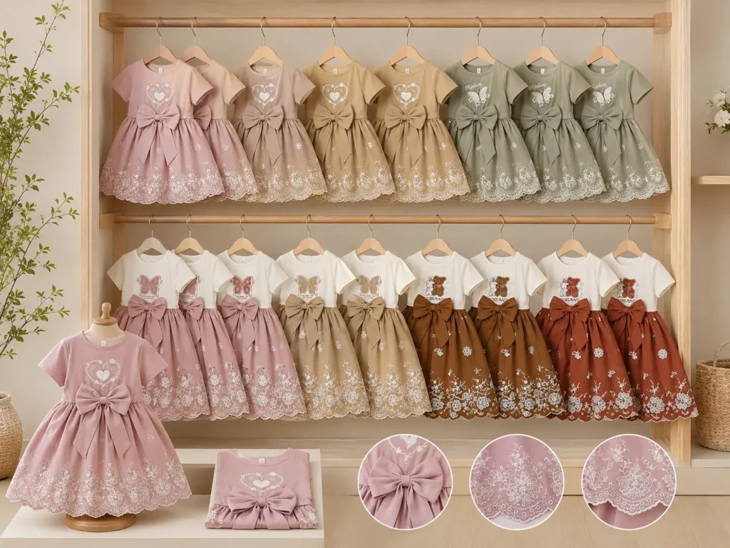 Vestidos infantiles cómodos para boutiques y distribuidores