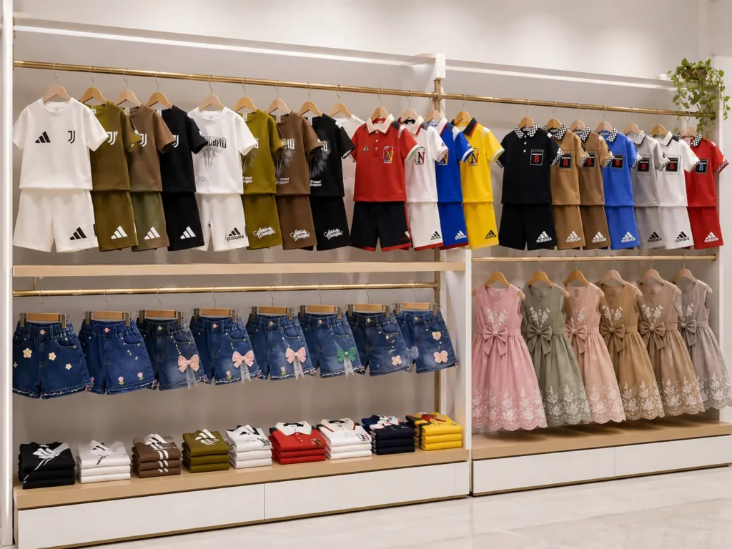 Conjuntos infantiles casuales para boutiques en Colombia